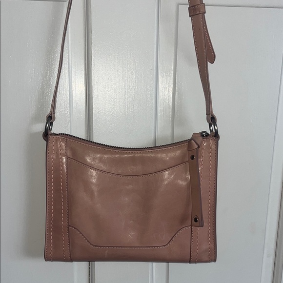 Frye Woodrose Pink Leather Crossbody Bag - Picture 2 of 10